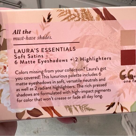 Laura Geller Laura’s Essentials soft satins & Matt Eyeshadows w 2 highlighters - Picture 6 of 9